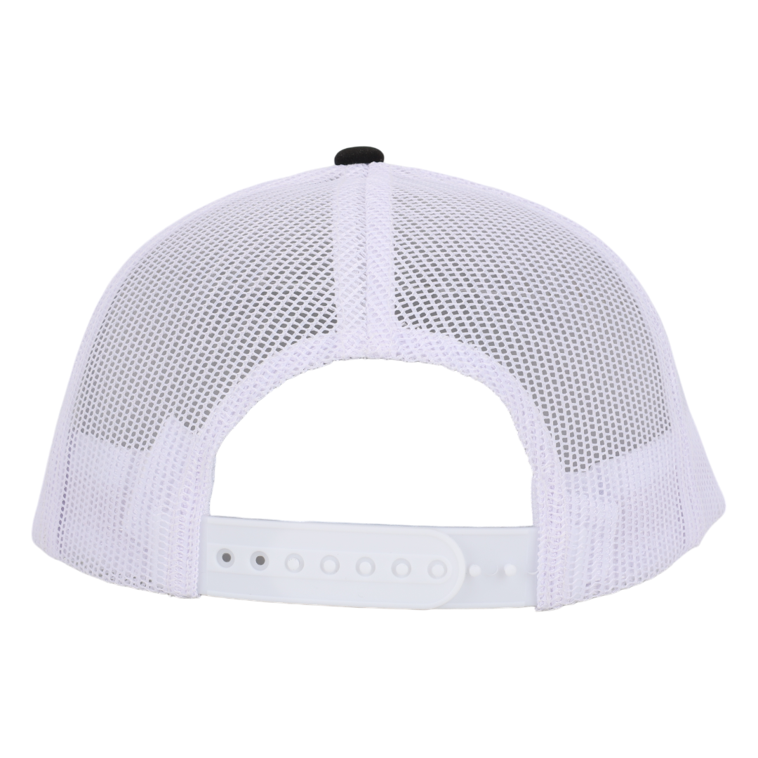 Black & White Mesh Low Pro Waterproof Hat