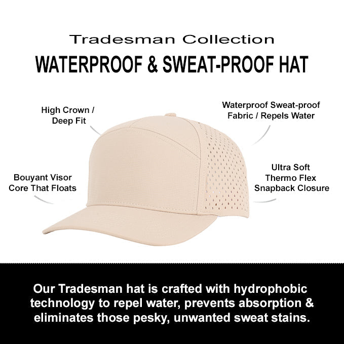 Khaki Tradesman Waterproof Hat