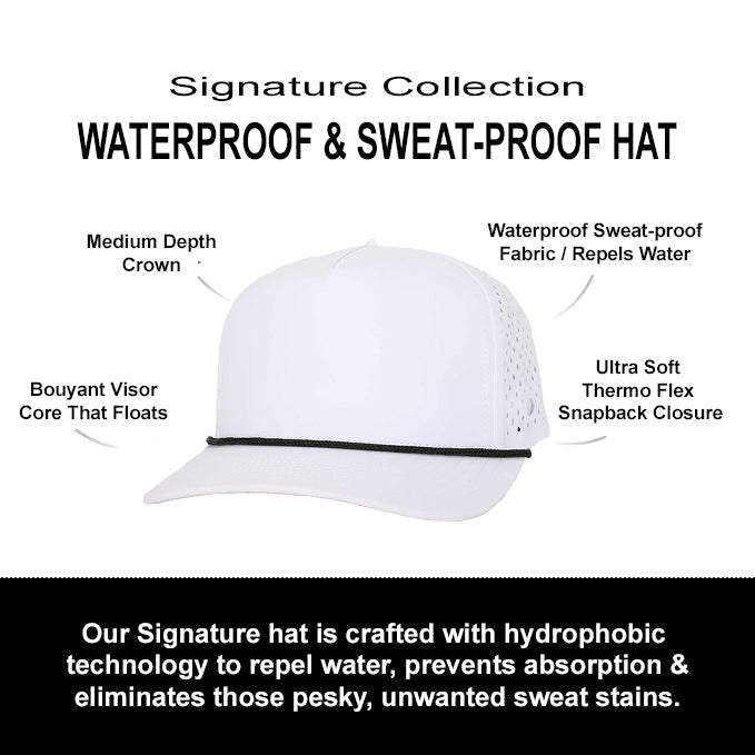 White Signature Waterproof Hat