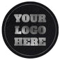 Black Leather w/ silver logo