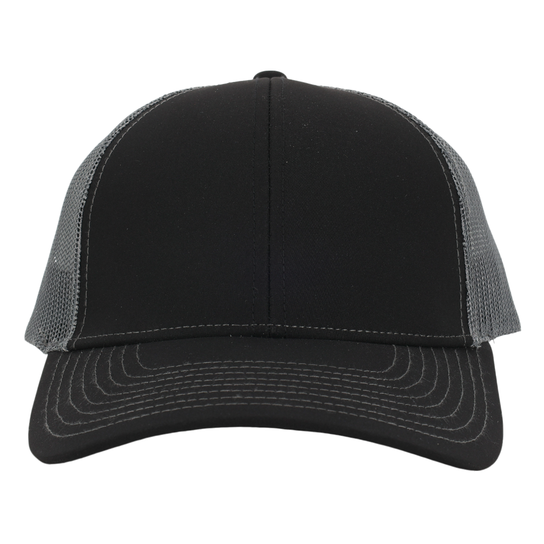Black & Charcoal Mesh Low Pro Waterproof Hat