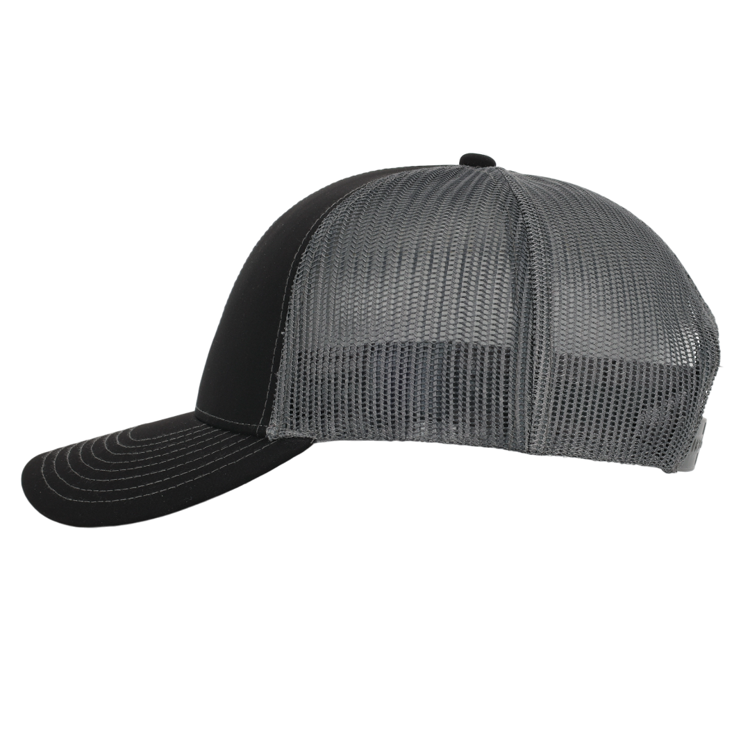 Black & Charcoal Mesh Low Pro Waterproof Hat