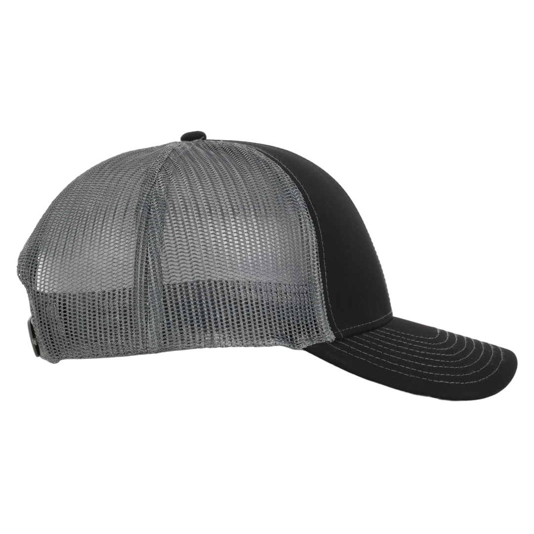 Black & Charcoal Mesh Low Pro Waterproof Hat