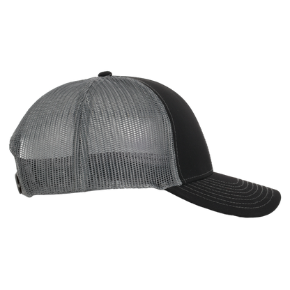 Black & Charcoal Mesh Low Pro Waterproof Hat