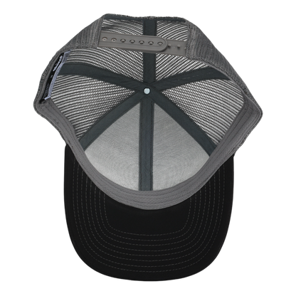 Black & Charcoal Mesh Low Pro Waterproof Hat