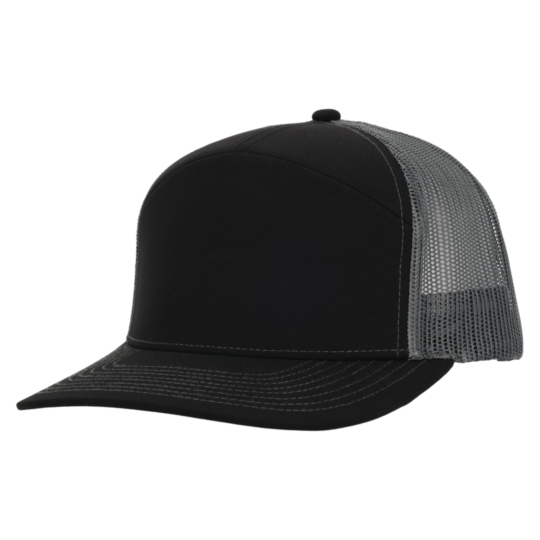 Black & Charcoal Mesh Tradesman Waterproof Hat