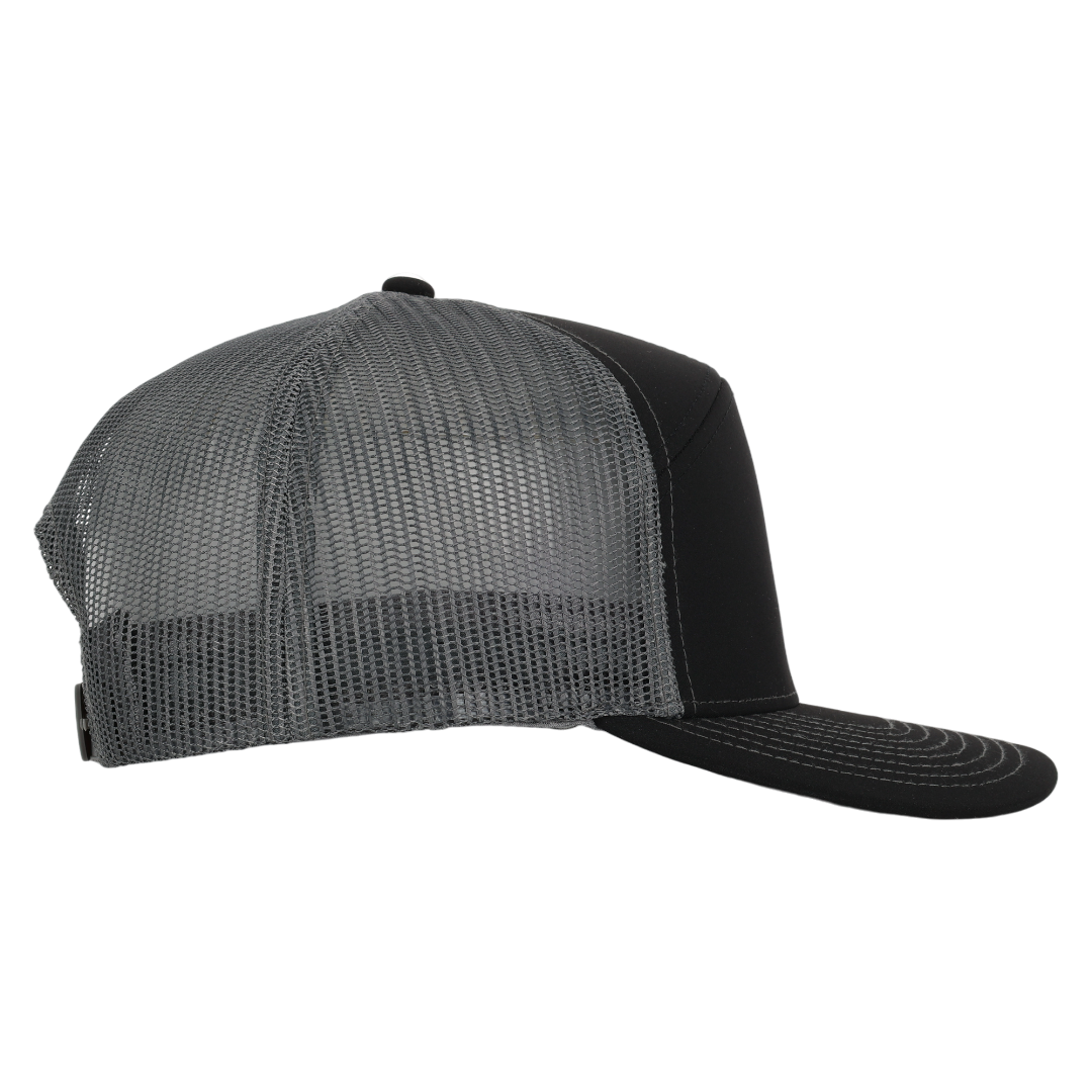 Black & Charcoal Mesh Tradesman Waterproof Hat