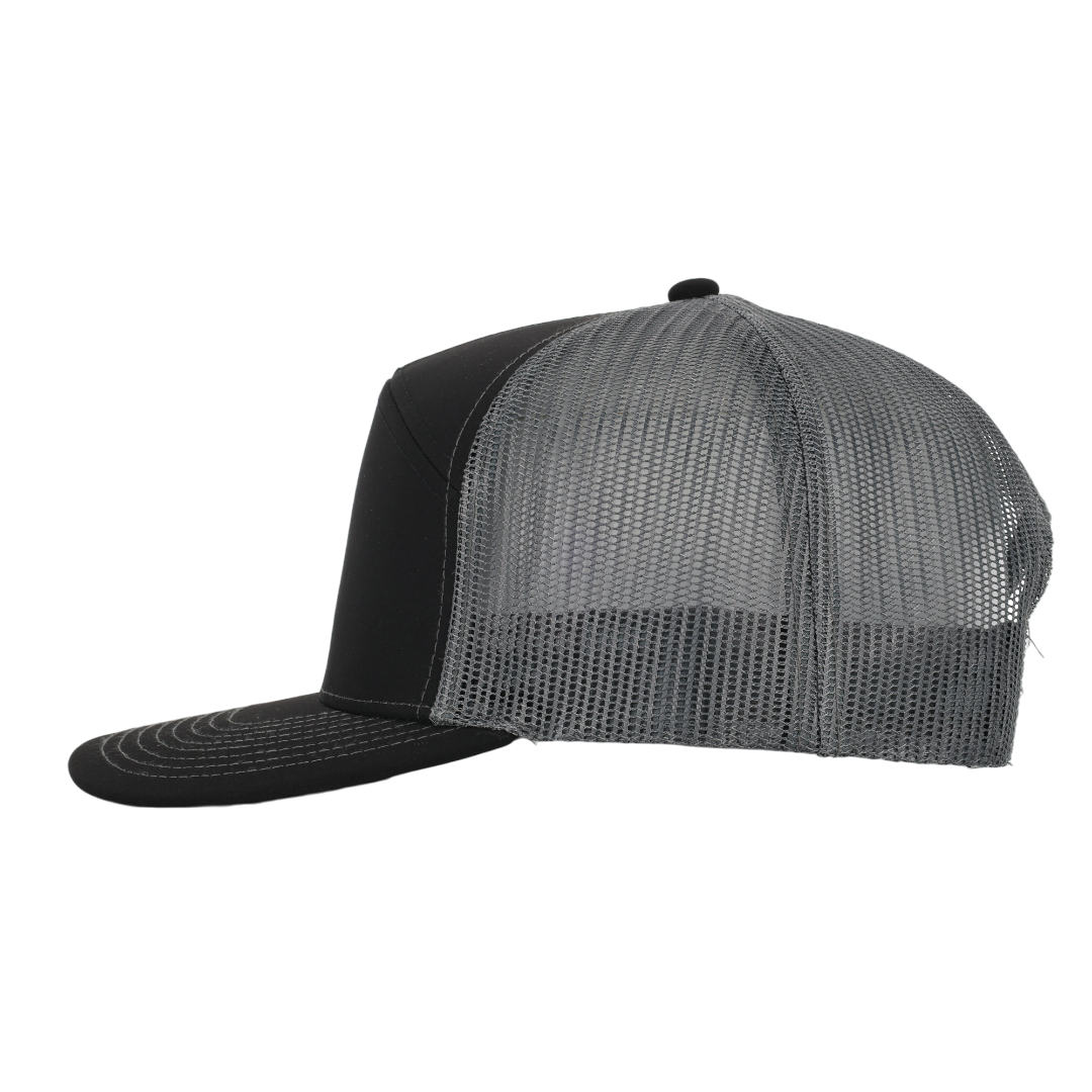 Black & Charcoal Mesh Tradesman Waterproof Hat
