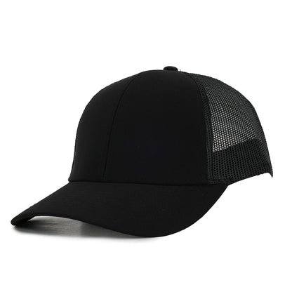 Black Plastic Mesh Low Pro Waterproof Hat