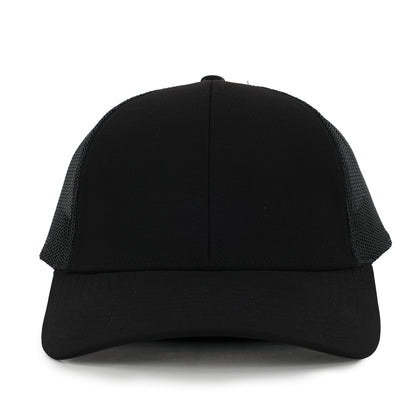 Black Plastic Mesh Low Pro Waterproof Hat