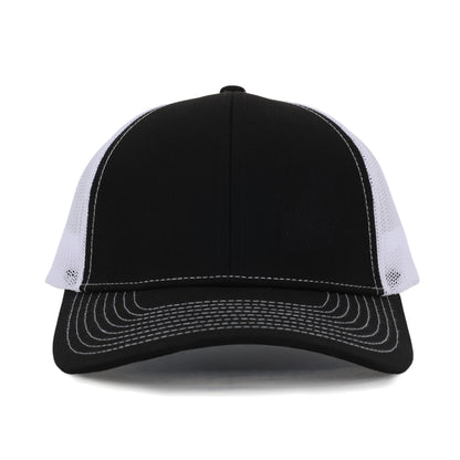 Black & White Plastic Mesh Low Pro Waterproof Hat