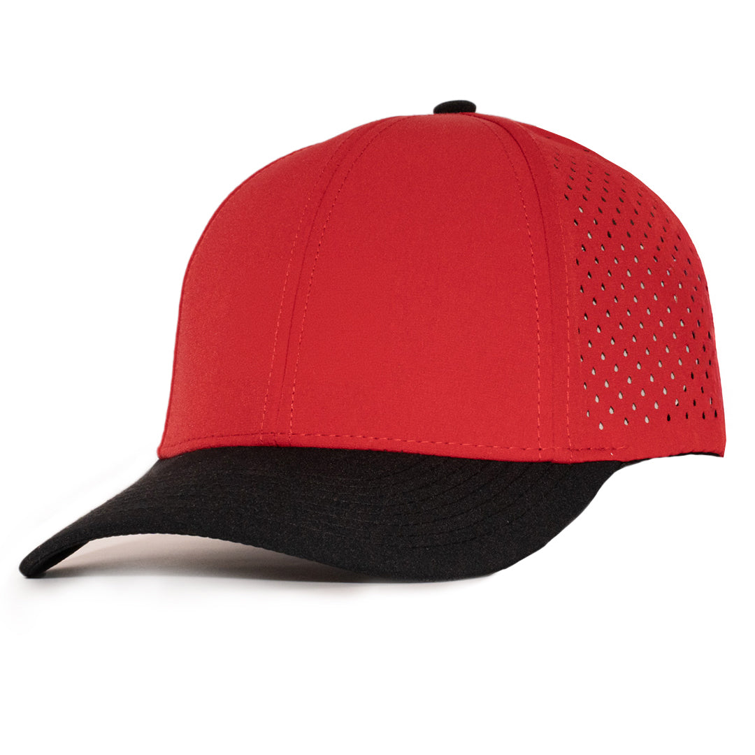Red & Black Low Pro Waterproof Hat