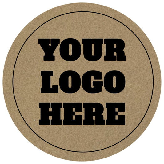 Tan Leather w/ black logo