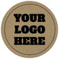 Tan Leather w/ black logo