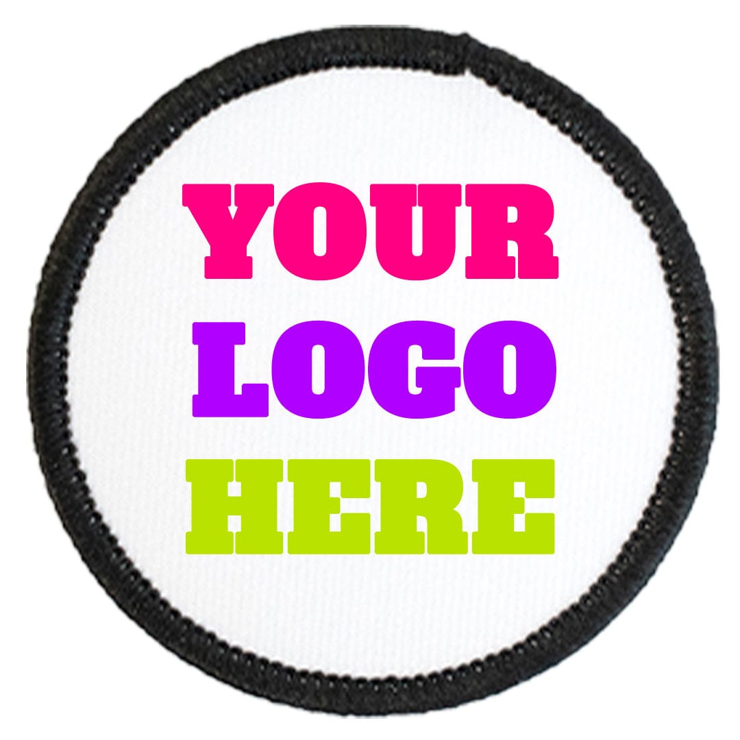 White Fabric Patch With Black Border