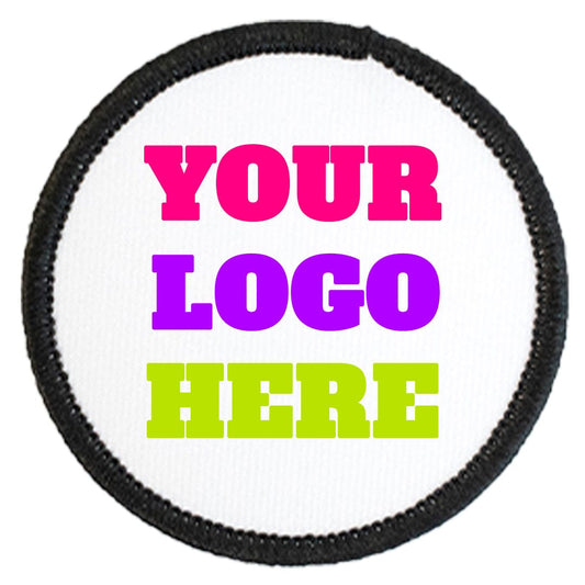 White Fabric Patch With Black Border